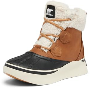 SOREL Women's Out N About lV Chillz Waterproof Boot - Taffy, Black - 8