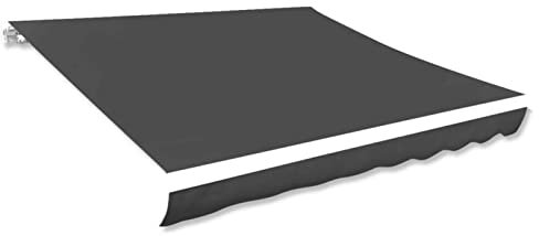 Cinyiqo 143713 Awning T O P Sunshade Canvas Anthracite 600x300 cm Garden Awnings Sun Shade Awnings,Anti-U V and Waterproof Awnings for Patio,Balcony,Restaurant