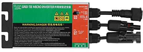 aqxreight Netzgekoppelter Wechselrichter MPPT Pure Sine Compact Solar Alternative Energie AC230V 300 W zu Wechselstrom Netzgekoppelter WechselrichterMPPT Grid Tie InverterGrid Tie (180W)