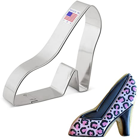 Ann Clark High Heel Shoe Cookie Cutter, 3-1/4” Made in USA