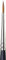 Winsor & Newton 5067000 Professional Sable Aquarell Pinsel aus Kolinski Marderhaar für ausgezeichnete Farbtragekapazität, Sprungkraft, Punktgenauigkeit - Rund Nr. 0 - 1 mm - kurzer Stiel