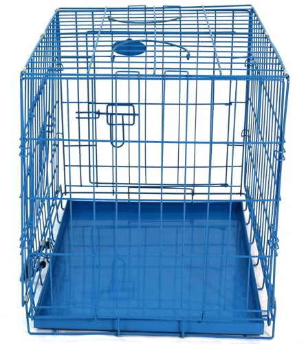 Blue Dog Cage Puppy Metal Training Pet Crate Carrier XS S M L XL Easipet (24)