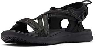 Columbia Columbia Sandal Trekkingsandalen für Damen, Schwarz (Black x Ti Grey Steel), 39 EU