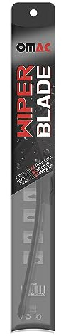 OMAC Balai d'essuie glace universel 13 325 mm Arrière pare-brise noir 1x caoutchouc naturel