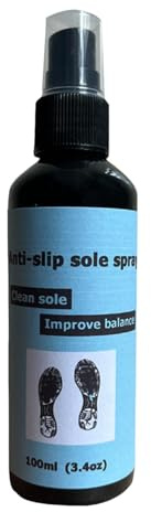 Halkfri skospray - halkfri spray för 100 ml yttersula | spray för basketskor | Halkfritt medel för sulor | Halkfri spray | Skosulskydd förbättras