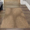 Teppich-Traum Teppichläufer Flur Indoor- Outdoorteppich wetterfest in dezentem Blättermuster in Beige Braun 60 x 180 cm