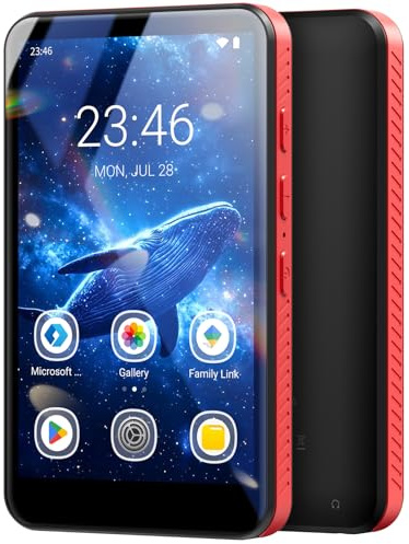 96GB MP3 Player with Bluetooth and WiFi, MECHEN Android 10 OS MP3 & MP4 Players with 4 Touchscreen and Speaker,Music Players with Spotify,Pandora, Audible, Amazon Music, Play Store