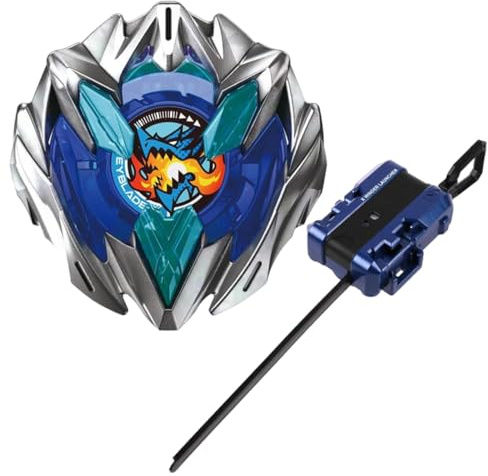 AIZXYO Peonza con Lanzador Modelo UX-01 (Azul) – Potencia de Ataque Fuerte, Perfecto para Colección y Tiempo Familiar