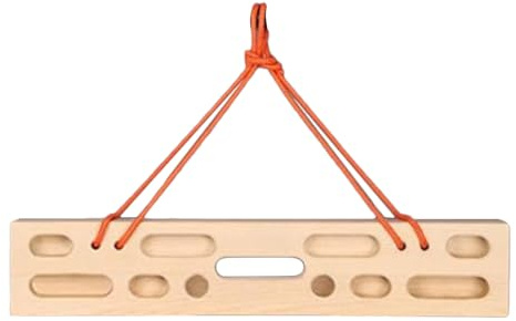 Climbing Fingerboard Trainer, Portable Wooden Hangboard with Grip Holds, Doorway Finger Strength Trainer for Rock Climbing Home Gym Workout