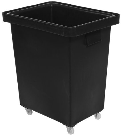 Recycled Bottle Skip 150ltr Black | Bar Truck, Glass Recycling Bin, Stackable Skip - Made from Recycled Polymer Plastic