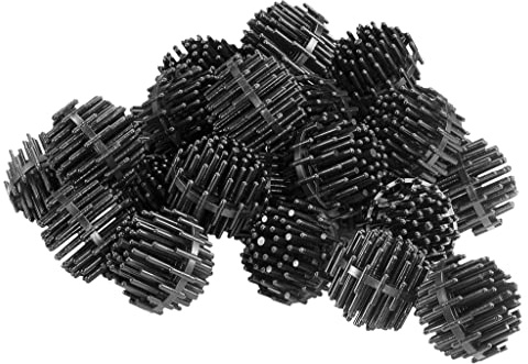 Little Giant BM-30-PW Biological Media Balls -30 Count for Pond Filtration Systems, Skimmers, and Waterfall Filters, Black, 566112