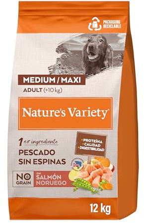 Nature's Variety No Grain Pienso para Perros Adultos con Salmón Noruego - 12kg