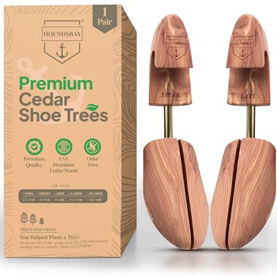 HOUNDSBAY Mens Zedernholz Schuhspanner, Natürlich