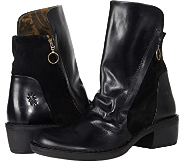 FLY London Damen Mane073fly Stiefelette, Schwarz, 35 EU