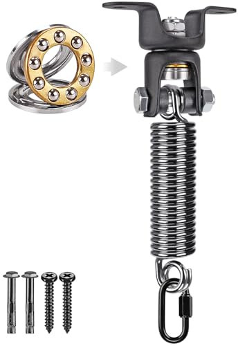 BeneLabel Hängemattenstuhl-Aufhängeset, robuster Schaukelaufhänger mit Feder, Indoor-Outdoor-Spielplatz-Aufhängung für Hängematten, Schaukelstühle, Boxsäcke und mehr, bis zu 272 kg Kapazität