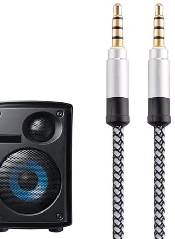 Auxiliary Cord, 1.5m 3.5mm Gold Plated AUX Plug Audio Cable, Male to Male Auxiliary Cord for Headphones, Car Home Stereo, etc Auxiliary Cord Cable Aux Audio Cord 3.5mm Adapter Headphone Male Auxiliary