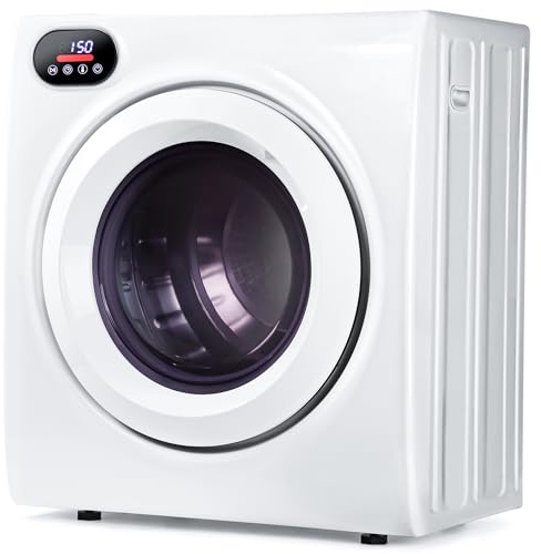 Euhomy 2.65 Cu.Ft Portable Dryer with Exhaust Hose, Clothes Dryer with Four Functions, 1400w Dryer Machine with Stainless Steel Drum, Suitable for Apartments, RVs, Gym