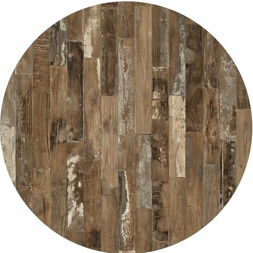 serladur Tischplatten, Dekor Maracaibo 80 cm rund, wetterfest für Garten, Terrasse, Balkon in Gastroqualität Ersatztischplatte Bistro Tisch Werzalitverfahren Wermodin Topalit Werza