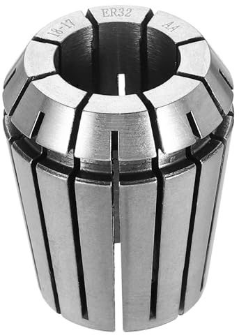 sourcing map Mandrino a molla ER32 18mm 65Mn Pinze Router di Precisione in Acciaio Molla per CNC Incisione Fresatura Tornio Strumento