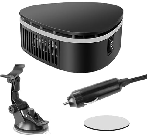 Portable Car Heater, 12V Car Heater Defroster with Heating and Cooling Function Car Windscreen Demister Plug in Cigarette Lighter 360 °Rotatable Fast Car Heater Defroster for All Car for Winter