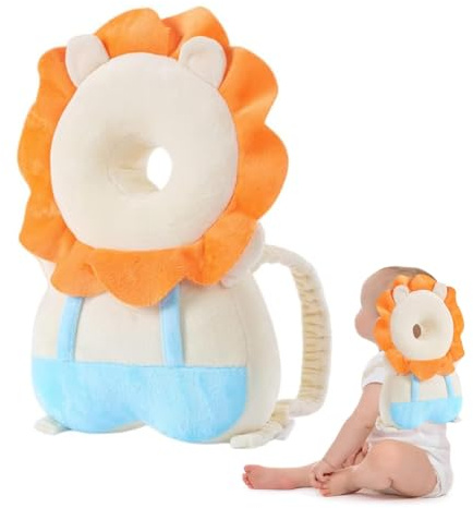 Cojín protector ajustable para bebé, protección para la cabeza del bebé, transpirable, protección para la cabeza del bebé, mochila para la cabeza del bebé, protección para la espalda para niños de 4 a