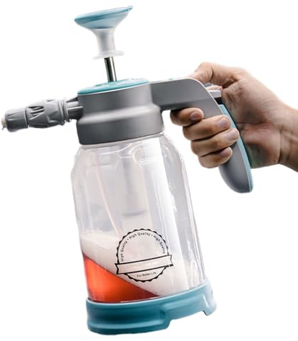 Spruzzatore Lavaggio Auto Schiumogeno - 2L Portatile Senza Fili Manuale | Spruzzatore Di Schiuma A Pressione Per Auto,Per SUV Camion Esterno Dettaglio Pulizia Manutenzione