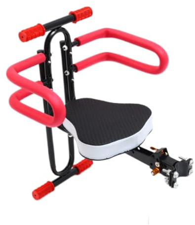 AZIDWERYQ Sillín de Bicicleta para niños, Mango de Seguridad, Asiento de Montaje Frontal, Plegable, de liberación rápida, Accesorios para Bicicletas