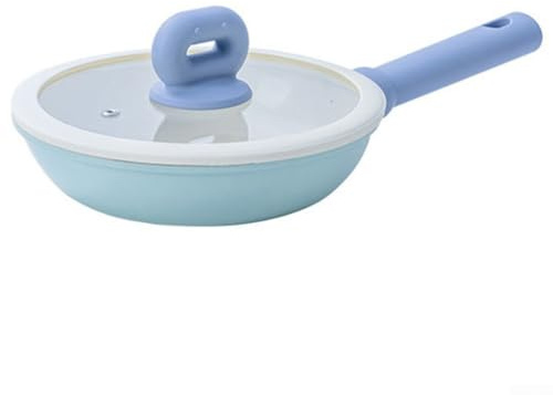 Sartén de hierro fundido para interiores y exteriores, revestimiento antiadherente, 20 cm, 24 cm, 26 cm, sartén de hierro forjado, parte inferior plana para un calentamiento uniforme, fácil de limpiar