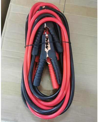 Saluaqui Bilbatteribygelkablar Duty 2000A-kabel 4 Meter/13,12 Fot Professionella Startkablar för Fordon med Förbättrade Funktioner för Effektiv Start Av Fordon (4 meter/13,12 fot 2000A)