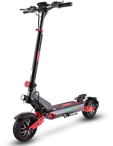D3 Patinete Eléctrico para Adultos Matriz Performance, Neumáticos Todo Terreno de 10 Pulgadas, Batería 48V 20Ah para Autonomía de Larga Duración, Scooter Plegable con Frenos Hidráulicos