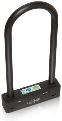 Artago 18XL Lucchetto a U XL Antifurto Moto Alta Gamma, Doppia Chiusura MRT, ø18, Livello Bunker Selection