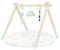 B. toys – Spielbogen aus Holz mit Krabbeldecke – Spieldecke für Babys und Neugeborene – 3 Sensorik Babyspielzeuge – Baumwollmatte – Holz Activity Center – Starry Sky