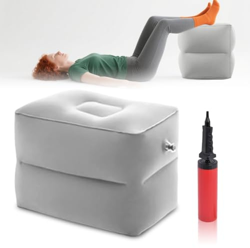 Tutamaz Cubo per dischi intervertebrali, cubo per letto a gradini, cubo di stoccaggio per gradini, cuscino gonfiabile, cuscino per disco, supporto gambe per esercizi sulla schiena, cuscino per gambe
