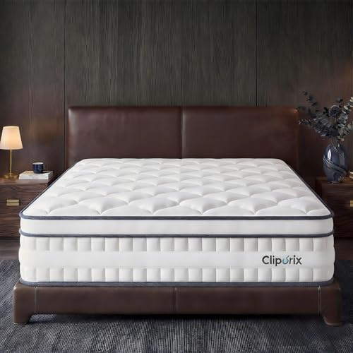 5FT King Size Mattress, Hybrid Orthopedic Matresses with Memory Foam & 1000 Individual Pocket Springs, Motion Isolation, Pressure Relief,Supportive & Comfortable, 100 Night Trial, 150x200x26cm