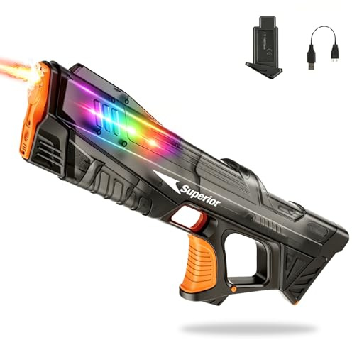 Pistola ad Acqua Elettrica,Pistole ad Acqua Potenti a Lunga Distanza,Water Gun,Pistola ad Acqua Giocattolo,Pistole ad Acqua Automatica,per Feste Estive in Piscina Aperto Spiaggia e Giardino