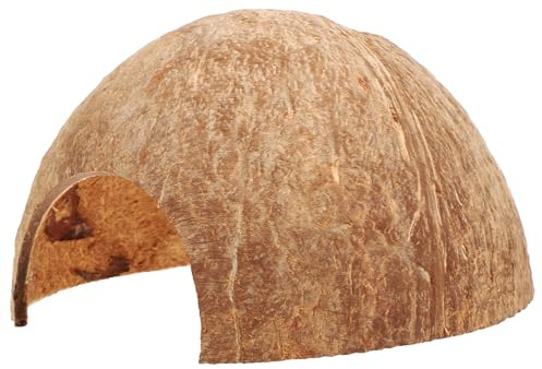 Artibetter Escondite para Reptiles Cáscara Natural, Refugio para Tortugas y Cangrejos Ermitaños, Decoración de Terrarios Multifuncional para Hábitat Doméstico