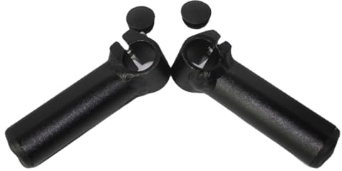 Puños de manillar de bicicleta de metal, manillar de extensión para bicicletas, empuñadura para pulgar con tapón final, adjunto para bicicleta de montaña, empuñadura para pulgar, resto ajustable