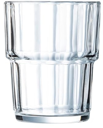 Arcoroc ARC 60440 Norvege dricksglas, vattenglas, juiceglas, 270 ml, glas, transparent, 6 stycken