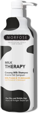 Morfose Hair Shampoo 1000ml, Colour Protection, Hydrating & Nourishing Shampoo for Coloured and Highlighted Hair, Silky Softness & Easy Combing (Milk Therapy)