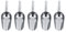 Stainless Steel Mini Food Scoops Set of 5 - Metal Scoops for Kitchen, Bar, Buffet, Party & Garden
