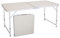 Outvita Table de Camping Pliable Aluminium Portable Camping pour Pique-Nique BBQ Barbecue Jardin -120 x 60 x 70 CM