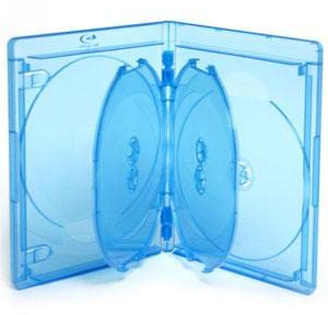 Generisch Viva Elite Blu-Ray 6-Disc Hüllen 15mm - 10 Stück - blau