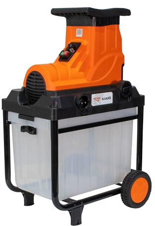 Trituradora vegetal RURIS ST200, 2800 W, caja de recuperación de 45 L, diámetro de la rama 36 mm