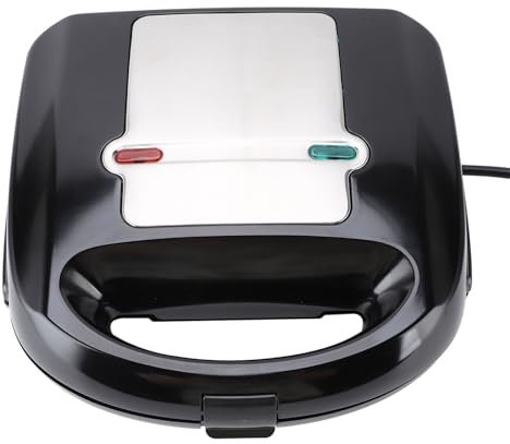 6-in-1-Maker, 10 Austauschbare Platten, Frühstücksmaschine, Gesundes, Gleichmäßiges Erhitzen von Steaks für Sandwiches, Donuts (EU-Stecker 220 V)