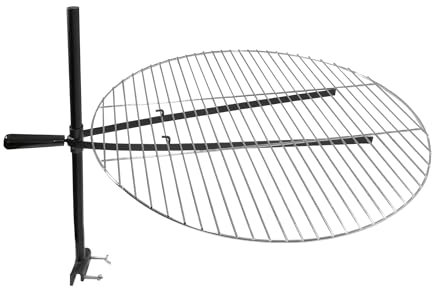 Lemodo Grillgitter mit Halterung für Feuerschale – höhenverstellbarer Grillrost, schwenkbares Grillgitter Ø 55 cm, verstellbares Gitter mit Befestigung für vorhandene Feuerstellen