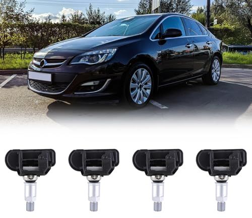ISAKEN 4 unidades 13598775 Sensor de presión de neumáticos RDK Control de presión de neumáticos Sistema de control de presión de neumáticos compatible para Opel Astra J Insignia Zafira C 1010048