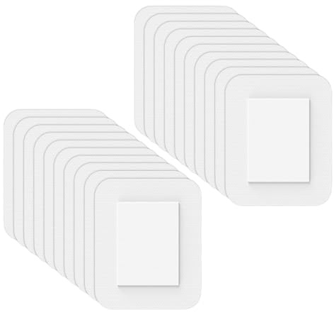 Apósitos estériles, 20 Piezas, Apósitos Adhesivos Estériles para Heridas, con fuerte adherencia, protege contra cortes y arañazos, para Úlceras venosas y por presión, se retira sin dolor, 10 x 15 cm