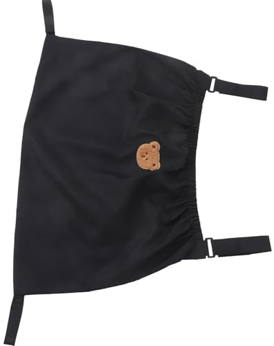 EXAOMBLE borsa organizer per passeggino in nylon nero grande capacità per pannolini e biberon da viaggio