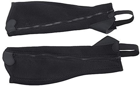 AKLOSIPY Barn Half Chap Ridsport med Mesh Andningsdesign Full Dragkedja Ridutrustning för Pojkar Flickor Flexibel Passform Bekväm Sadelträningsutrustning