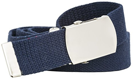 shenky - Cintura in tessuto XXL - 3 cm x 140 cm - da accorciare - unisex - blu scuro navy -140 cm